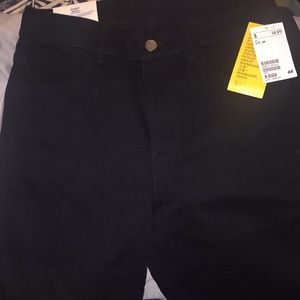 H&M Black skinny ankle high waist Jean